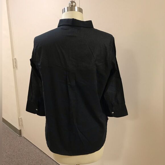 Gretchen Scott Designs Black Button Down Shirt - Picture 5 of 8